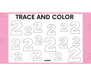 Trace and Color Number Shape - 2