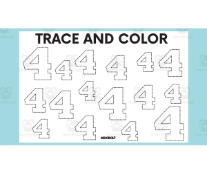 Trace and Color Number Shape - 4