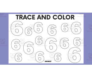 Trace and Color Number Shape - 6