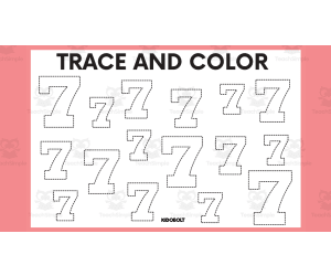 Trace and Color Number Shape - 7