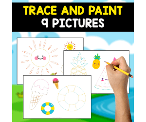 TRACE AND PAINT | 9 FREE IMAGES