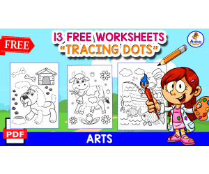 TRACING DOTS | 13 FREE PICTURES