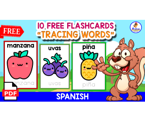 TRACING FRUITS | IN SPANISH | FREE RESOURCE
