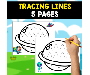 TRACING LINES | 5 FREE PAGES FOR KIDS