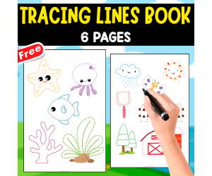 TRACING LINES MINIBOOK | 6 PAGES