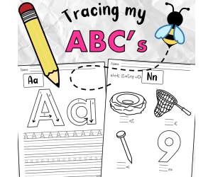 Tracing my ABC's PDF Workbook