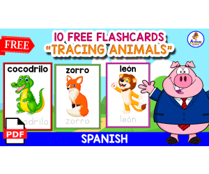 TRACING NAMES | 10 FREE FLASHCARDS IN SPANISH