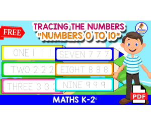 TRACING NUMBERS 0 TO 10 | PENCIL THEME