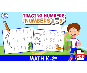 TRACING NUMBERS 1 - 9  - Worksheets