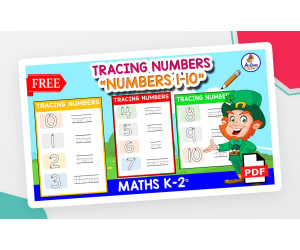 TRACING NUMBERS 1 TO 10 | Free Worksheets