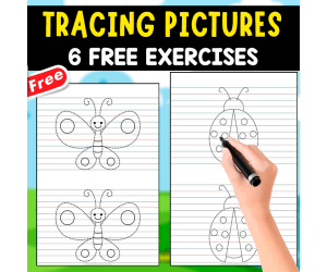 TRACING PICTURES | 6 FREE EXERCISES