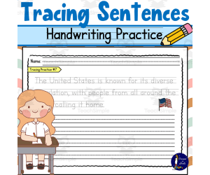 Tracing Sentences Handwriting Practice