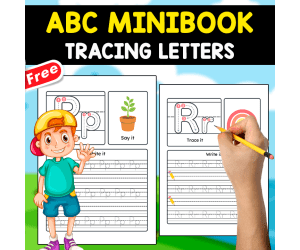 TRACING THE ABC | FANTASTIC MINIBOOK FOR KIDS