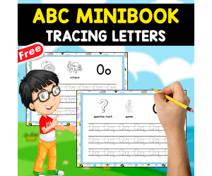 TRACING THE ABC | FREE MINIBOOK FOR KINDER