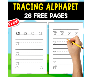 TRACING THE ALPHABET MINIBOOK | 26 FREE PAGES