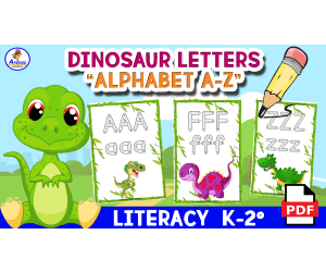 TRACINT ALPHABET LETTERS - Dinosaur Theme