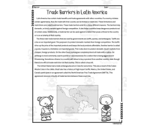 Trade Barriers in Latin America Reading Packet