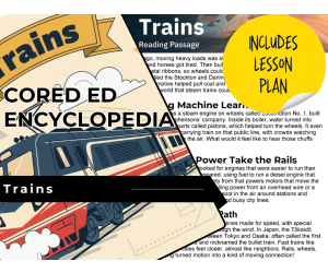 Trains Reading Comprehension Passage - Cored Ed Encyclopedia