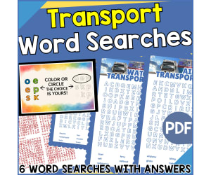 Transport Word Searches (PDF)