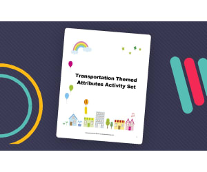Transportation Themed Attributes Activity Set