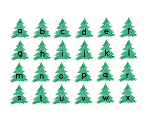 Tree Phonics - 26 letters + 17 blanks