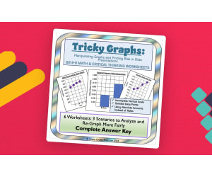 Tricky Graphs- Bias and Data: Bar Graph Worksheet Line Graph Worksheet