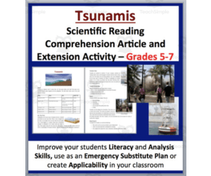 Tsunamis - Digital Science Reading Article - Grades 5-7