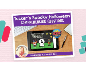 Tucker's Spooky Halloween WH- Questions - BOOM Cards