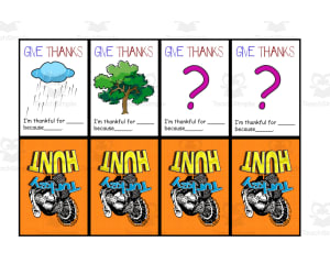 Turkey Hunt Card Game