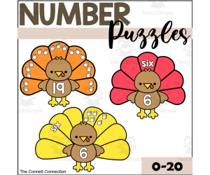 Turkey Number Puzzles 1-20