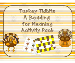Turkey Tidbits: A Read for Meaning Activity