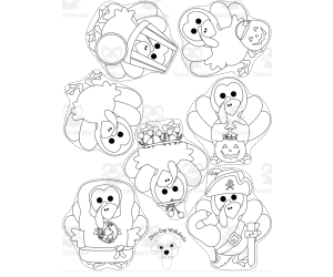 Turkey Trick or Treat Puppets & Retell Strip