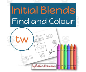 TW Beginning Blends Worksheets / Phonemic Awareness Activities
