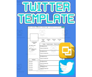 Twitter Template (Editable on Google Slides)