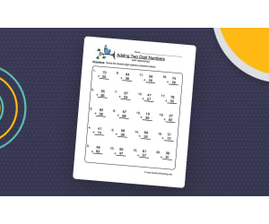 Two Digit Addition Regrouping Worksheet
