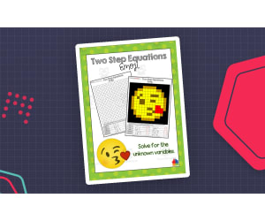 Two Step Equations Emoji Math Activity