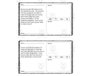 Two Step Word Problems Activity Packet