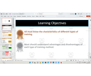 Types of Fitness Training