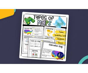 Types of Maps Worksheets