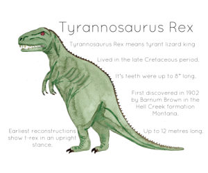 Tyrannosaurus Rex Printable Poster
