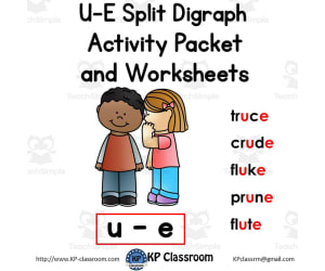 U-E Split Digraph Activity Packet and Worksheets