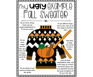 Ugly Halloween or Fall Sweater