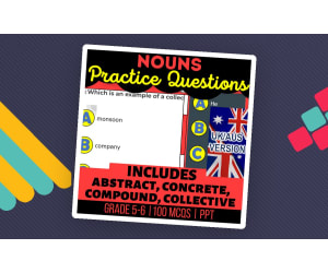 UK/Aus English Nouns Practice Questions - Year 6-7 (PPT)