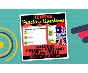 UK/Aus English Tenses Practice Questions - Grammar Year 6-7 (PPT)