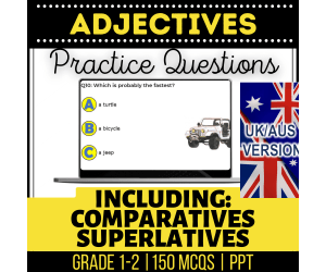 UK/Aus Spelling Adjectives Practice Questions - Year 2-3 (PPT)