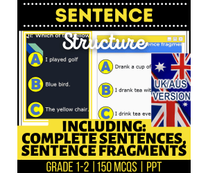 UK/Aus Spelling Sentence Structure Practice - Year 2-3 (PPT)