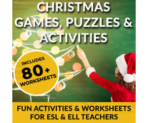 Ultimate Christmas Activity Bundle: ESL & ELL-Friendly Games, Puzzles, and Worksheets for Festive Fun & Learning