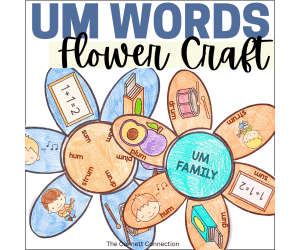 UM Word Family Flower Craft