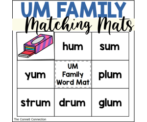 UM Words Matching Mats