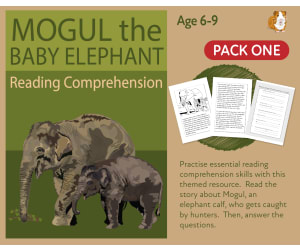 Mogul The Baby Elephant (1) Practise Close Reading Comprehension (6-9 years)
